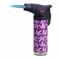 Tryskový zapalovač TORCH PROF CANNABIS Purple  pro zapálení uhlíků do VD