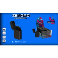 Zapalovač ZENGAZ® ZL12 - Royal Maxi Jet Turbo, Black
