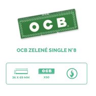 Cigaretové papírky OCB 8, krátké zelené
